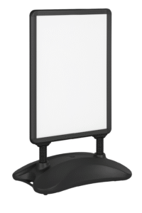 A frame pavement signs